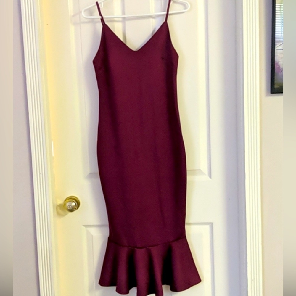 Mermaid Burgundy Dress